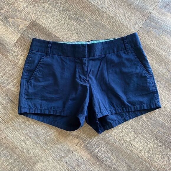 J. Crew Shorts Broken In Chino Navy Blue Cotton Preppy 6 - Picture 2 of 11